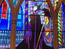 Stained glass in the castle 