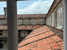 Roofline taken from interior hallway inside Parador