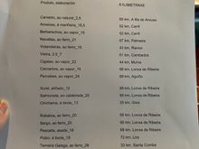 Last night's menu; there is also a reasonably priced tasting menu