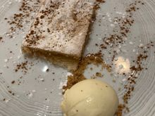 Cordoba cake with vanilla ice cream for desssert tonight.