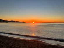 Sunrise on the horizon