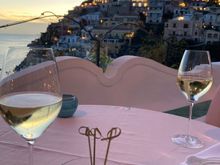 Prosecco at hotel in Positano