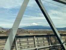 Saw Mt. Fuji from the train!