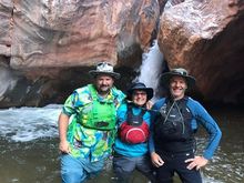 My little brother, mom, and dad. 