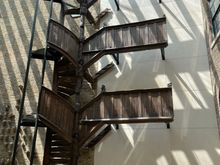 This is a staircase from a three story building.  They have crazy stuff in here.