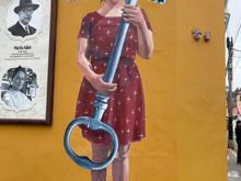 Street art by Barranco square