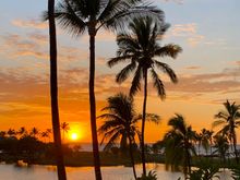 We did not eat in a restaurant once. We either cooked in or did takeout so we could enjoy the sunset each night with a bottle of wine from the large dining table on the balcony.