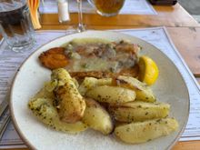 We both had trout - prepared differently - this is mine