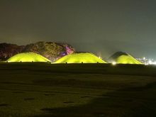 The Tomb Complex at night 