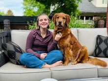 Molly and her human. 