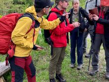 Our guides Kiyomi and Quinlan