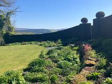 Caerau Gardens - walled garden w/vista