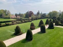 Topiary seen from inside the castle