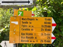 35 minutes later arriving at Carona - why is there still 2hr 15 min left to get to Morcote Ferry??? 