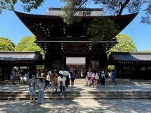 Entering the Shrine complex