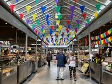 A super clean and quiet Mercado do Bolhão at 10am on a Wednesday 