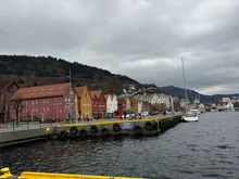 Bryggen on a grey day 