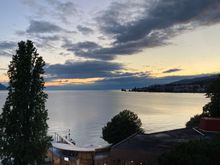 Sunset lake from our hotel room