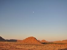 Martian red landscapes on the blue planet