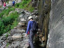 Passing the weeping wall