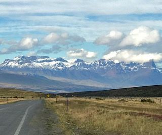 On the road to Torres del Paine National Park