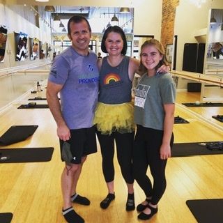 I attended my 300th barre class yesterday. My husband and daughter went to class to help me celebrate. 