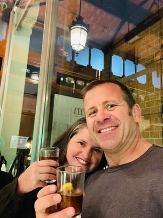 A happier time from last night. 