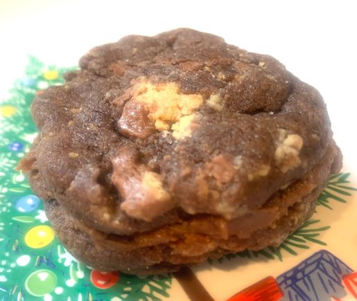 Peanut butter chocolate sandwich cookied