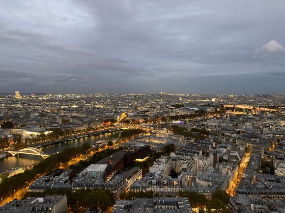 Lights coming on as we make our way down