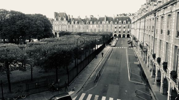  Victor Hugo's apt view over Place  does Vosges