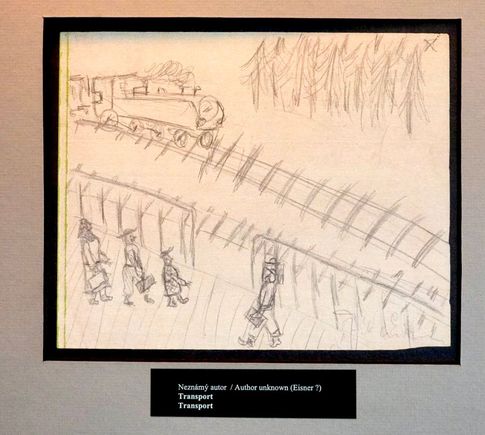 Even more gut wrenching was a room containing drawings made by children while in the Nazi death camps waiting to die.