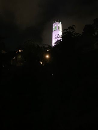 Coit Tower from our friends’ balcony 