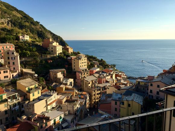 Riomaggiore in CT from our Airbnb terrace 