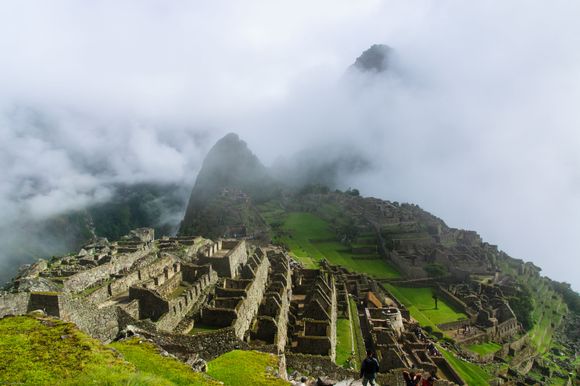 The fog does not always lift at Machu Picchu...