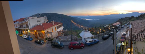 Delphi sunset. 