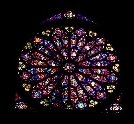 Rose window Notre Dame Cathedral 