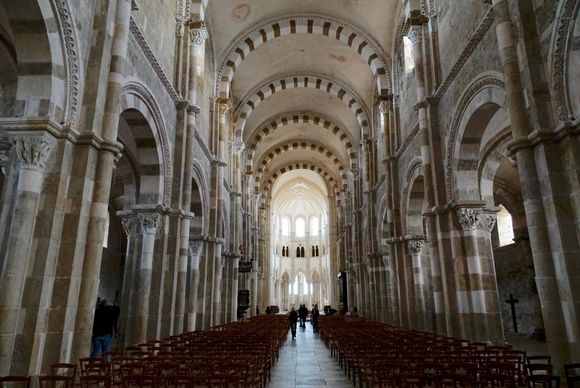 Interior of Vezalay Abbey 