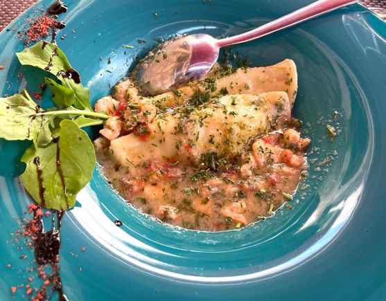 Pasta at Pinetta. A fabulous lunch!