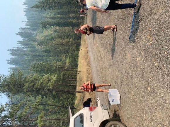 Getting ready to float. 