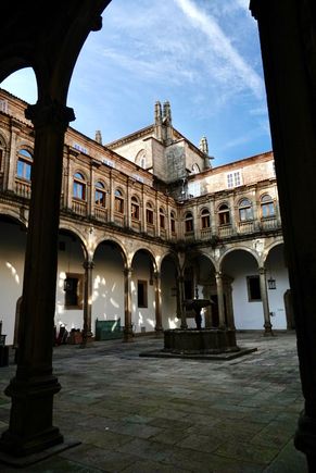 The hotel is now a stunning Parador. (Didn’t know what Pousadas and Paradores were until this trip either.) Easy to get lost on the floors it is so vast.