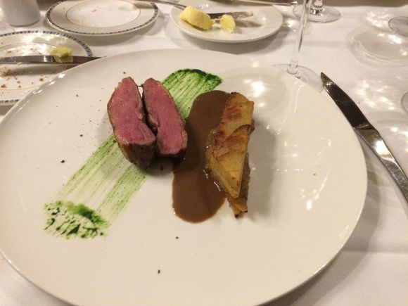 Duck and dauphinois potato