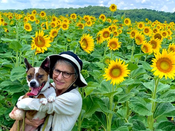 No, we have not gotten a dog! But that is brother John’s dog Phoebe who Joyce adores. And believe me, the feelings are mutual.
