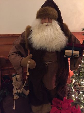 St Nick at the Gardens where I volunteer. I honestly thought he was a real person when I first encountered him.  