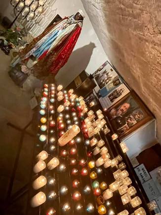 Shrine to Sara e Kali, Sarah the Black, patron saint of the Romani people. There’s a major gitano pilgrimage here each Spring