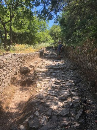 path to the top of the castle