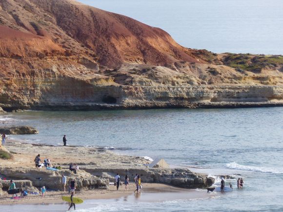 Lots of nooks and crannies in the bay and cliffs