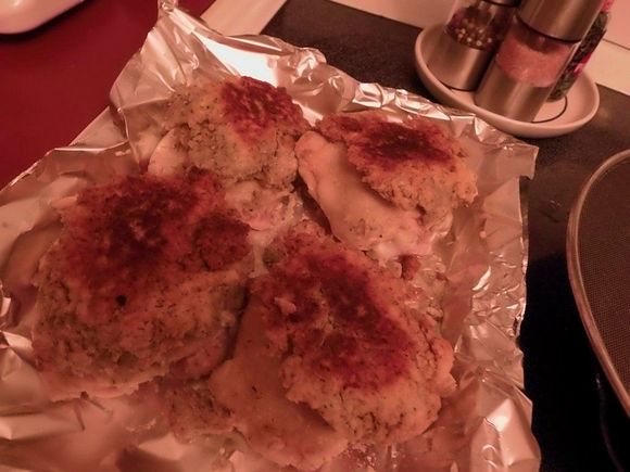 Dredge waay too thick...waay too much pepper....but delicious chicken. 