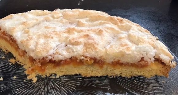 Home baked slice, my mother made it. Having some now....