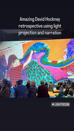 I love this one showing the artist at work! 