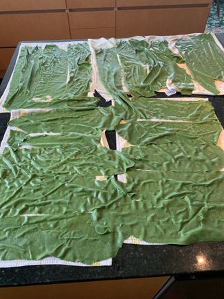 Cooked for 10 seconds and plunged into ice water. Certainly every sheet is bigger. 